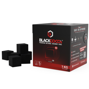 BlackCoco’s Cubes26 Coconut Charcoals Cubes 1kg (64pcs) 26mm
